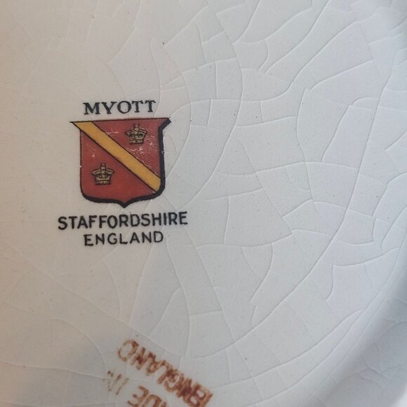 Myott Staffordshire Covered Dish - Floral Porcelain 10" - Picture 5 of 5